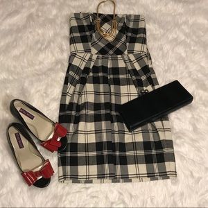 Candie’s Black and white strapless dress sz 7